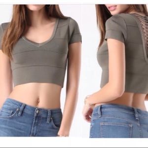 🆕 Green Bandage Crop Top
